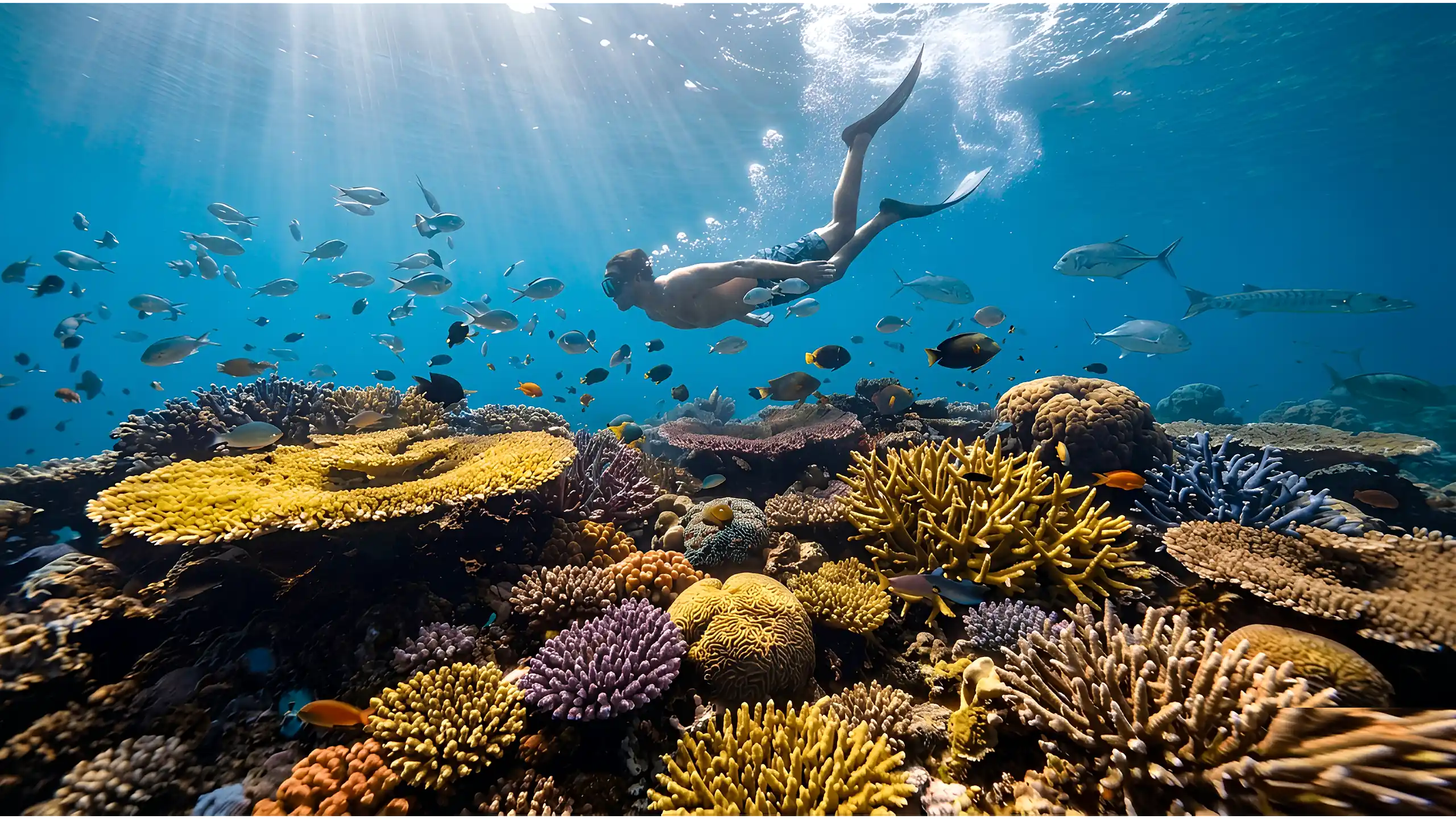 Ne faites qu'un avec le bleu infini